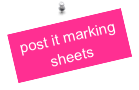 post it marking sheets